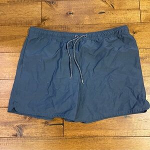 Allbirds Women’s Natural Run Short Merino Wool Nylon Blend Blue Drawstring EUC